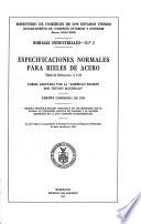 Especificaciones Normales Para Rieles de Acero