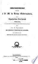 Esposición elevada á S.M. la Reina Gobernadora