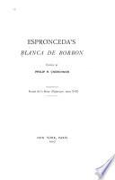 Espronceda's Blanca de Borbon