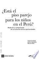 ¿Está el piso parejo para los niños en el Perú?