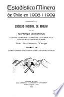Estadística minera de Chile: 1908-1909