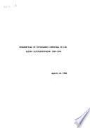 Estadísticas de intercambio comercial de los países latinoamericanos, 1980-1983