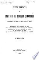 Estatutos del Instituto de Derecho Comparado Hispano Portugués Americano