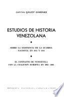 Estudios de historia venezolana