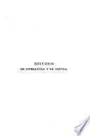 Estudios de literatura y de critica
