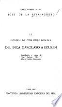 Estudios de literautra peruana: Del Inca Garcilaso a Eguren