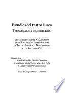 Estudios del teatro áureo