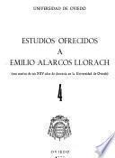 Estudios ofrecidos a Emilio Alarcos Llorach