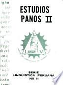 Estudios panos: Without special title