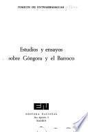 Estudios y ensayos sobre Góngora y el barroco