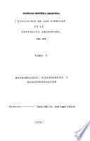 Evolución de las ciencias en la República Argentina, 1923-1972: Meteorologia, oceanografia y radiopropagacion