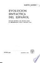 Evolución sintáctica del español