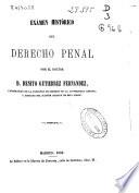 Examen histórico del derecho penal