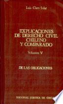 explicaciones de derecho civil chileno y comparado columen V