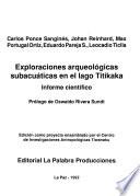 Exploraciones arqueológicas subacuáticas en el lago Titikaka