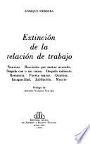 Extinción de la relación de trabajo