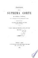 Fallos de la Corte suprema de justicia de la nación