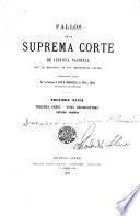 Fallos de la Corte Suprema de Justicia nacional