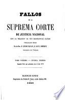 Fallos de la Corte Suprema de Justicia nacional