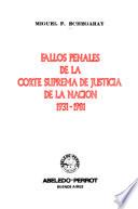 Fallos penales de la Corte Suprema de Justicia de la Nación, 1931-1981