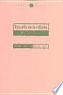 Filosofía de la religión