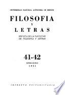Filosofía y letras