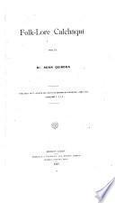 Folk-lore Calchaquí