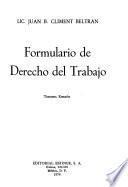 Formulario de derecho del trabajo