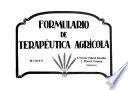 Formulario de terapéutica agrícola