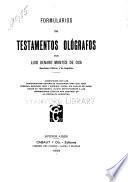 Formularios de textamentos ológrafos