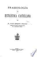Frascología o estilística castellana