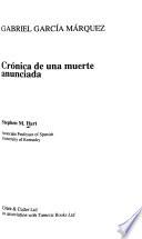 Gabriel García Márquez, Crónica de Una Muerte Anunciada