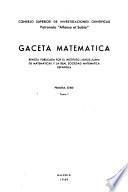Gaceta matemática