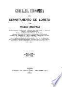 Geografía económica del Departamento de Loreto