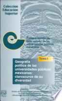 Geografía política de las universidades públicas mexicanas