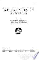 Geografiska Annaler