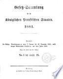 Gesetzsammlung für die Königlich-Preußischen Staaten