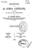 Gramática de la lengua castellana