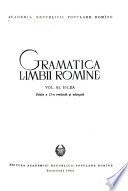 Gramatica limbii romîne