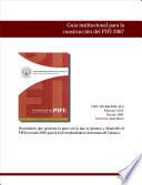 Guía institucional para la construcción del PIFI 2007