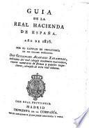 Guía o estado general de la Real Hacienda de España ...
