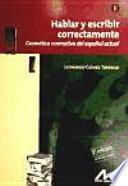 Hablar y escribir correctamente