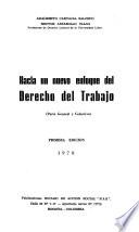 Hacia un nuevo enfoque del derecho del trabajo