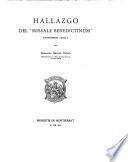 Hallazgo del Missale Benedictinum (Montserrat 1499).