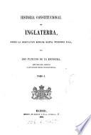 Historia constitucional de Inglaterra, desde la dominacion romana. Tom. 1 3, cuaderno 17