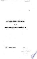 Historia constitucional de la monarquía española