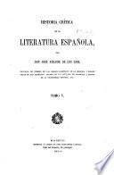 Historia crítica de la literatura española