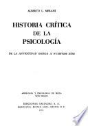 Historia crítica de la psicología