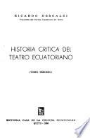 Historia crítica del teatro ecuatoriano