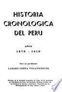 Historia cronológica del Perú